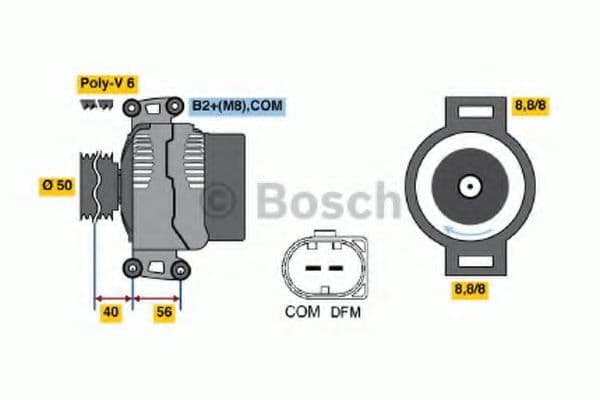 0 986 047 150 Bosch Генератор