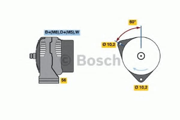0 986 047 210 Bosch Генератор