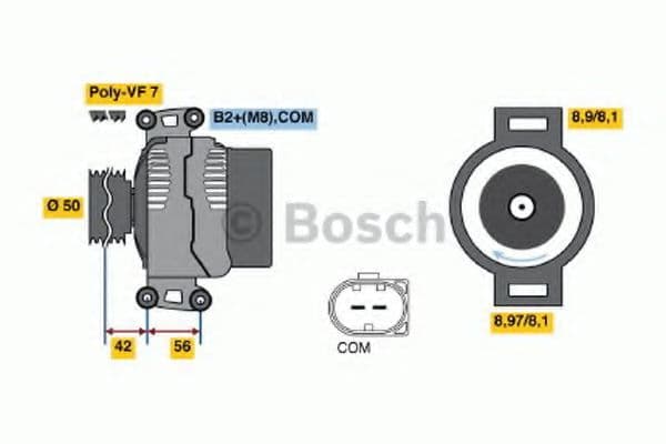 0 986 047 690 Bosch Генератор
