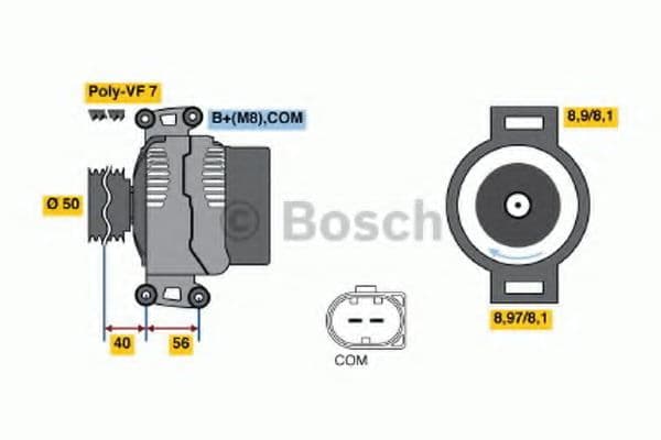 0 986 047 800 Bosch Генератор