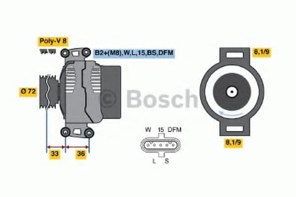 0 986 047 820 Bosch Генератор