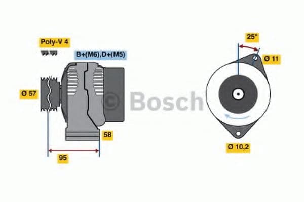 0 986 049 111 Bosch Генератор