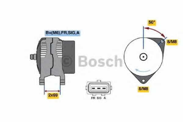 0 986 049 181 Bosch Генератор