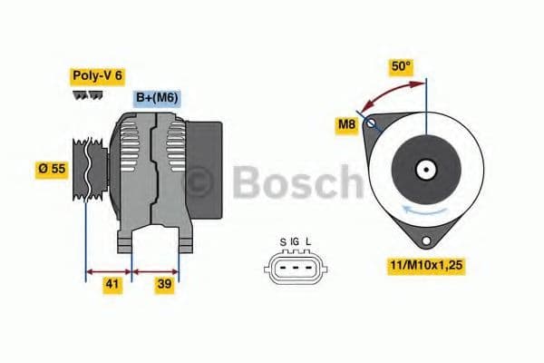 0 986 049 490 Bosch Генератор