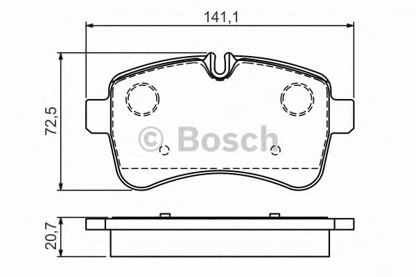 0 986 494 460 Bosch Тормозные колодки