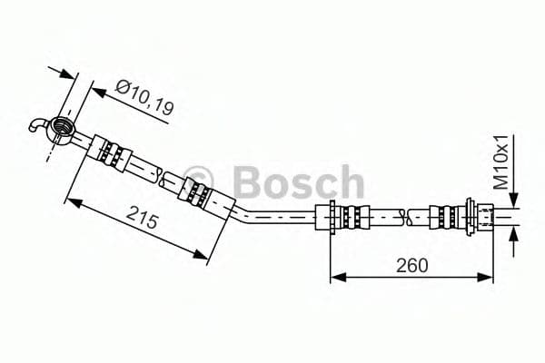 1 987 481 409 Bosch Гальмівний шланг