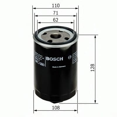 0 451 103 257 Bosch Оливний фільтр