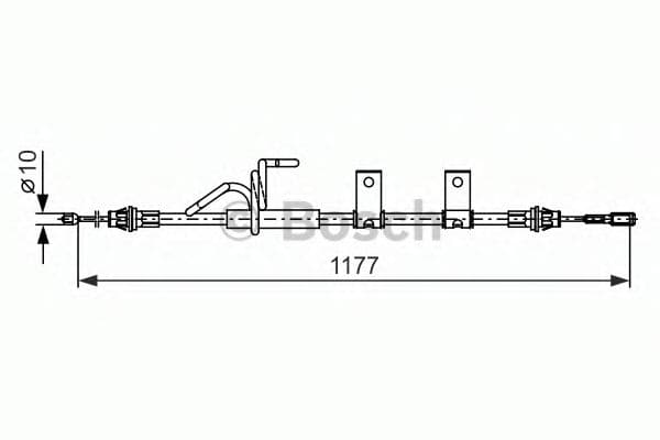 1 987 482 404 Bosch Трос ручного гальма