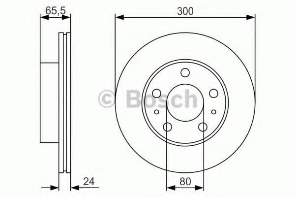 0 986 479 R86 Bosch Гальмівний диск