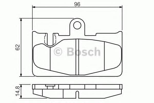 0 986 495 139 Bosch Тормозные колодки