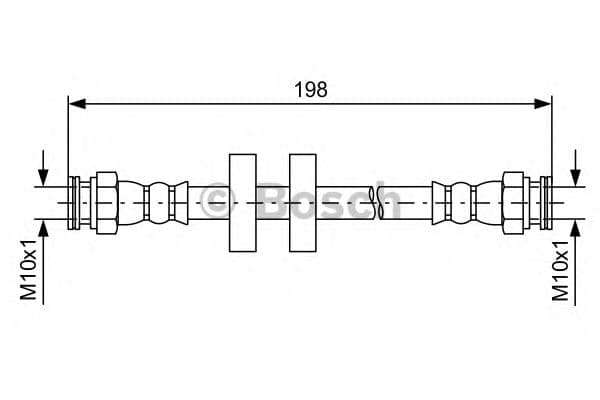 1 987 481 581 Bosch Тормозной шланг