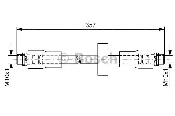 1 987 481 591 Bosch Гальмівний шланг для Audi Allroad