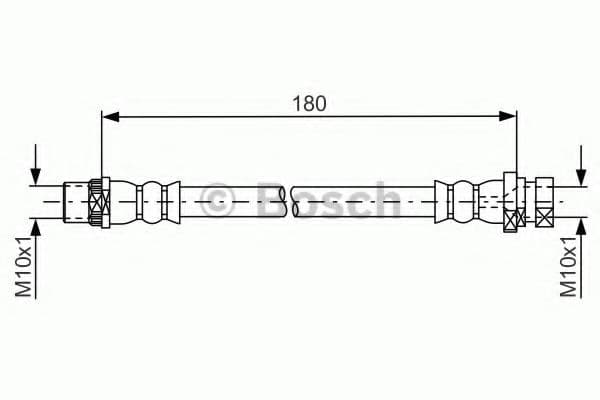1 987 481 682 Bosch Гальмівний шланг для Renault Kangoo