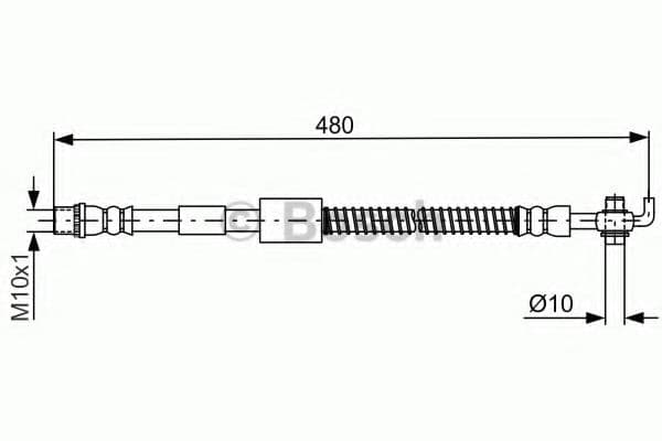 1 987 481 686 Bosch Гальмівний шланг