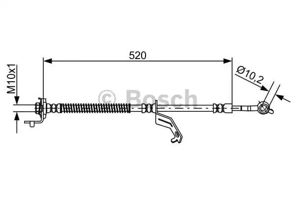 1987481862 Bosch Тормозной шланг для Kia Venga