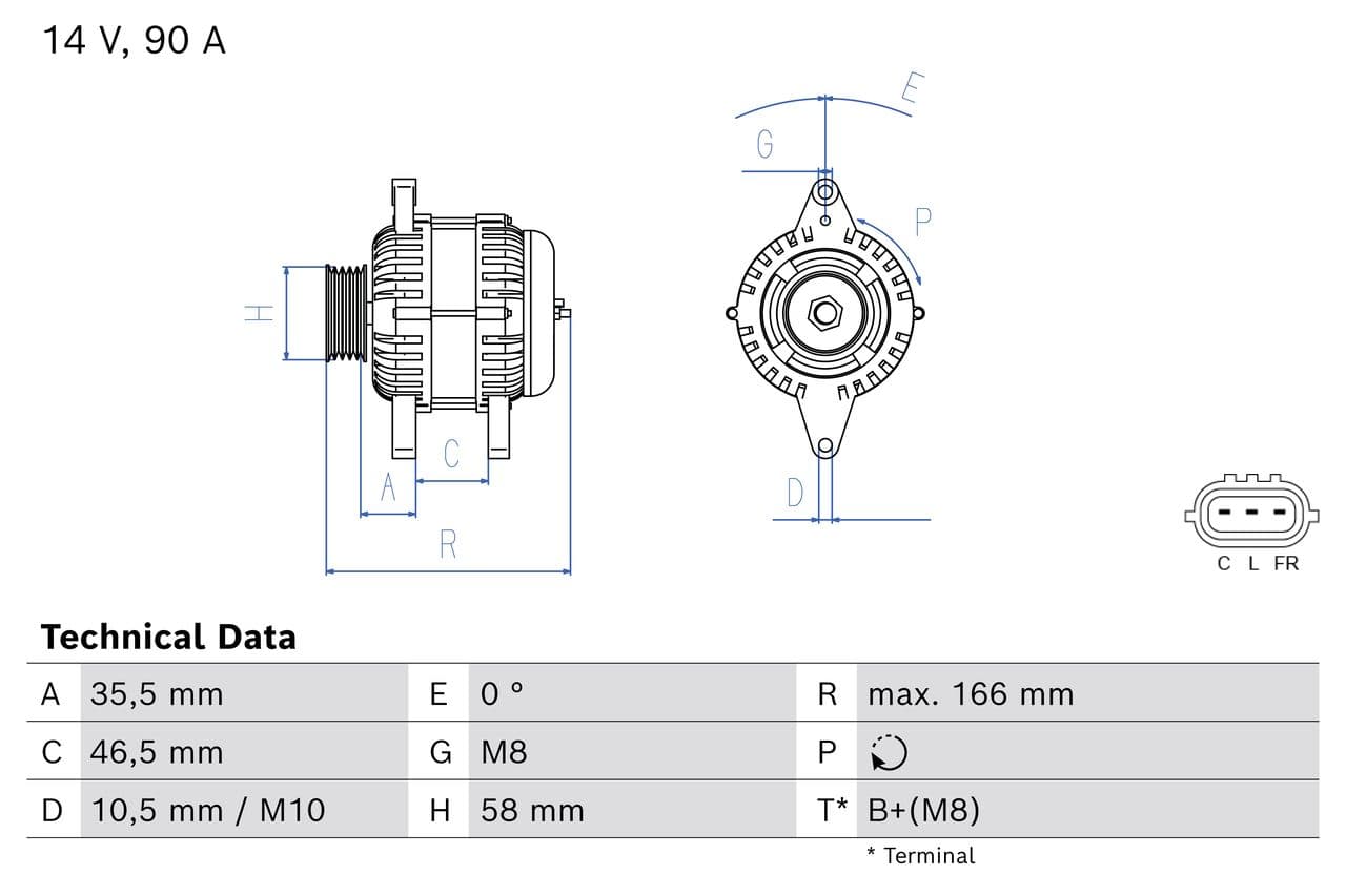 0986085660 Bosch Генератор