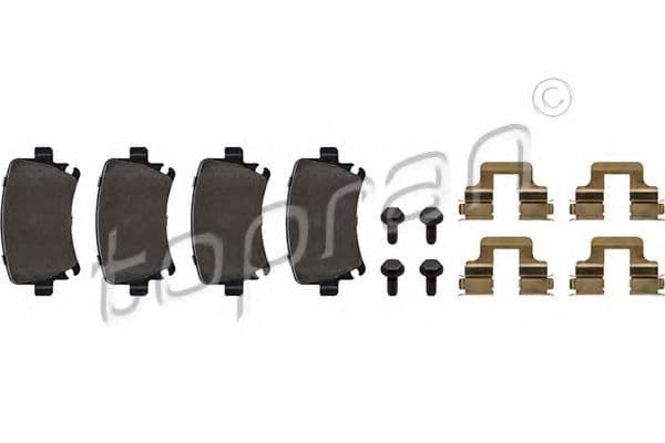 110 738 Topran Тормозные колодки