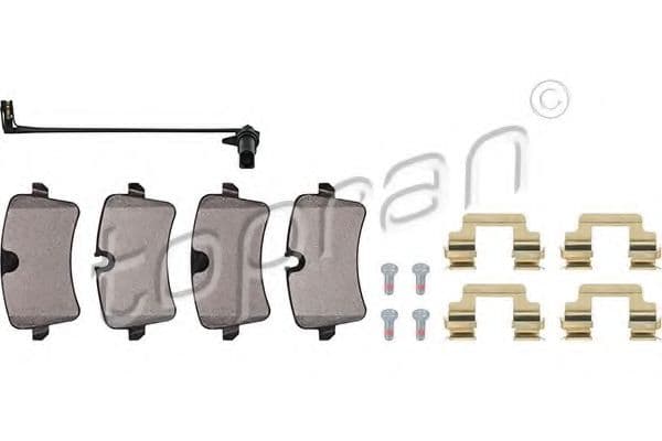 115 178 Topran Тормозные колодки