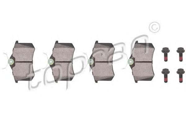 103 074 Topran Тормозные колодки