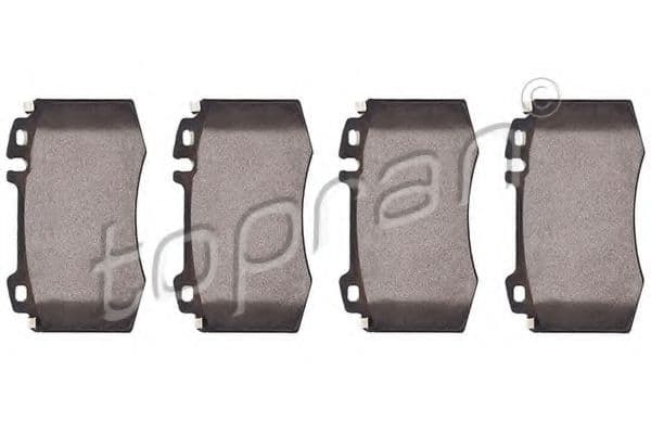 401 433 Topran Гальмівні колодки