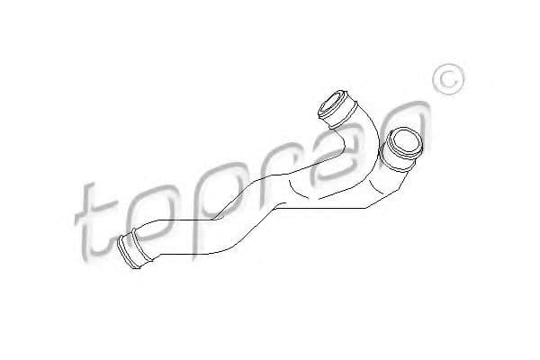 112 143 Topran Патрубок клапанной крышки