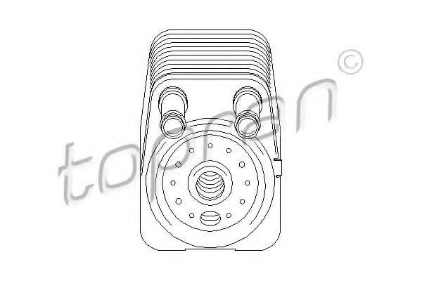 112 203 Topran Масляный радиатор двигателя