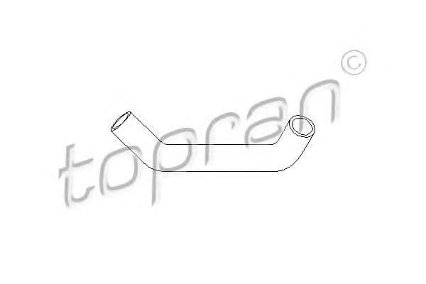 103 447 Topran Патрубок радіатора системи охолодження двигуна для Volkswagen Passat
