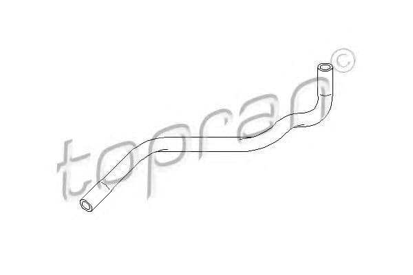 103 002 Topran Патрубок радиатора системы охлаждения двигателя