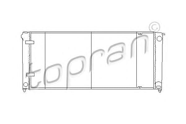 102 724 Topran Радиатор охлаждения двигателя