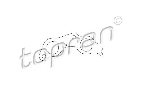 100 579 Topran Прокладка випускного колектора