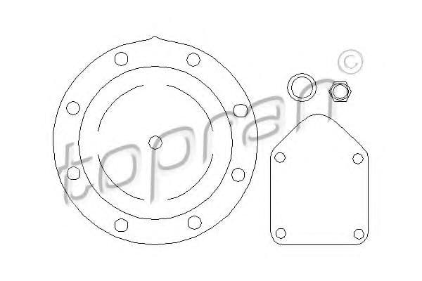 101 494 Topran Мембрана вакуумного насоса гальмівної системи