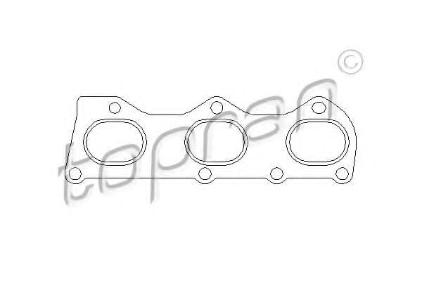 112 393 Topran Прокладка випускного колектора