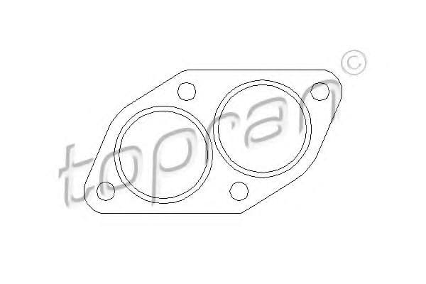 103 608 Topran Прокладка приемной трубы