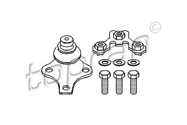 103 476 Topran Шаровая опора