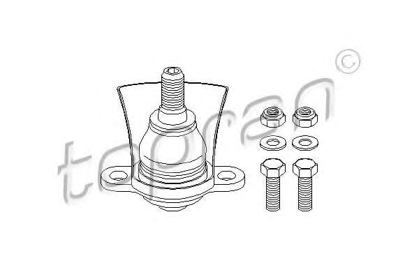 109 317 Topran Шаровая опора