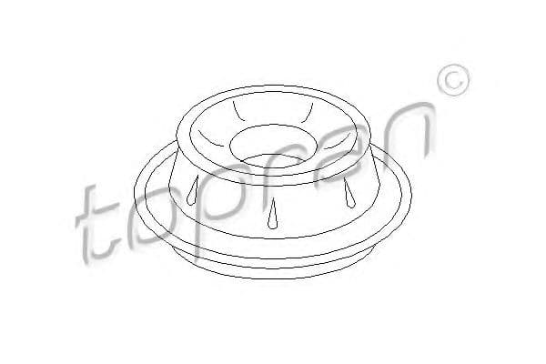 102 791 Topran Опора амортизатора