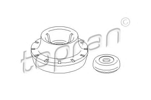 108 557 Topran Опора амортизатора