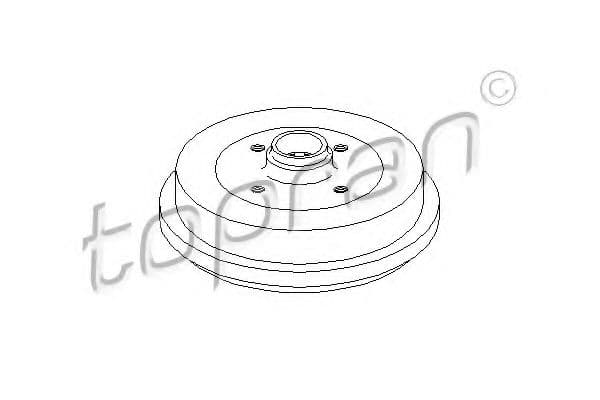 103 058 Topran Тормозной барабан