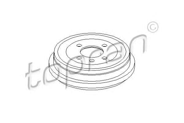 110 427 Topran Гальмівний барабан