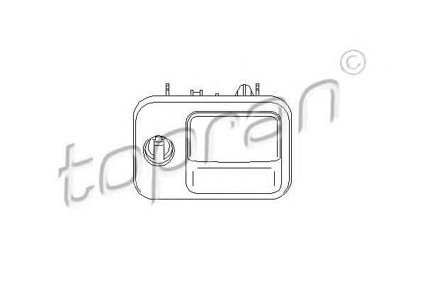 110 668 Topran Замок бардачка