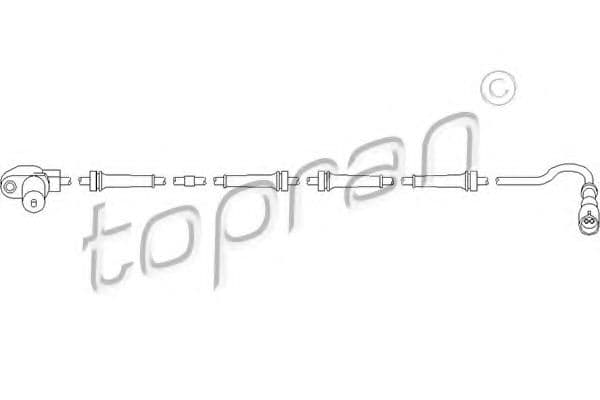 111 075 Topran Датчик ABS для Volkswagen Transporter