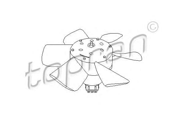 102 547 Topran Вентилятор системы охлаждения двигателя