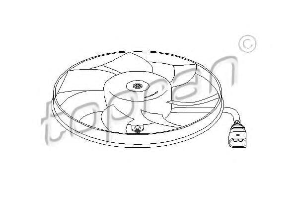 111 285 Topran Вентилятор системи охолодження двигуна