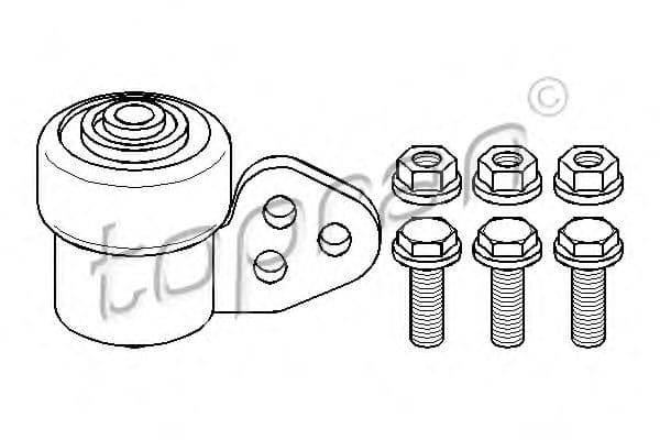 206 107 Topran Сайлентблок важеля