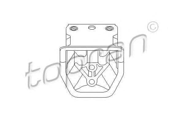 201 384 Topran Подушка двигуна для Opel Kadett