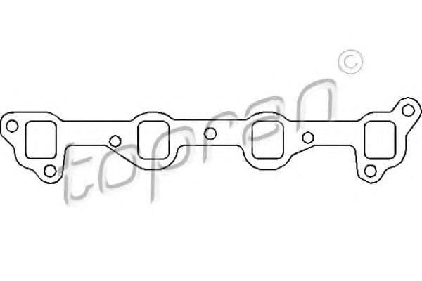 201 683 Topran Прокладка выпускного коллектора