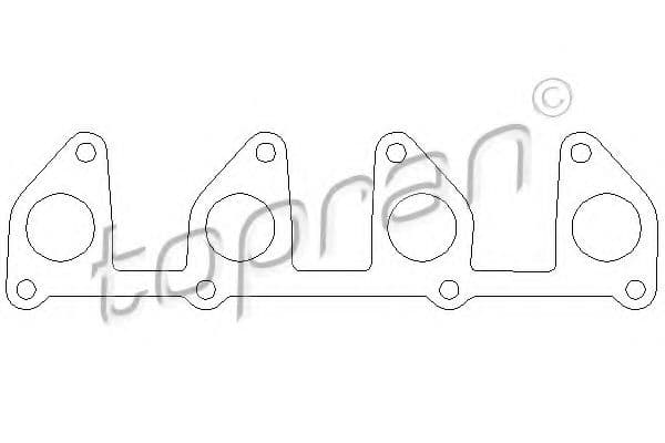 201 690 Topran Прокладка выпускного коллектора