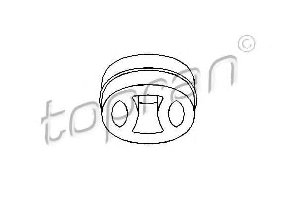 201 713 Topran Кронштейн кріплення вихлопної магістралі