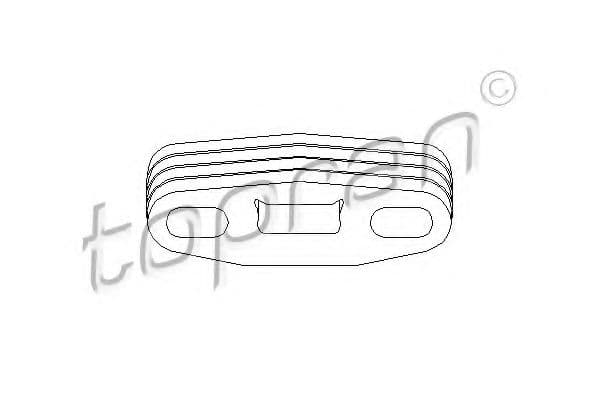 201 716 Topran Кронштейн кріплення вихлопної магістралі