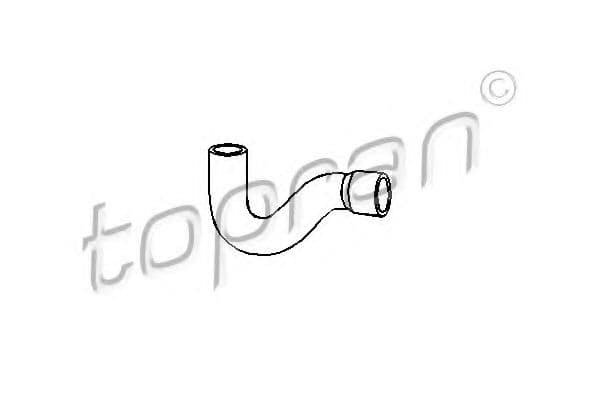 205 717 Topran Патрубок радіатора системи охолодження двигуна